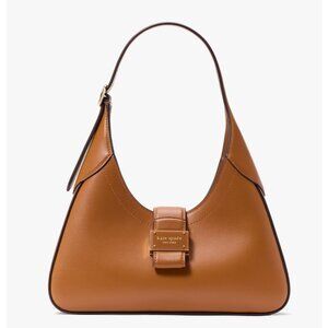 New Kate Spade Nouveau Small Shoulder Bag Smooth Leather Cavern Clay